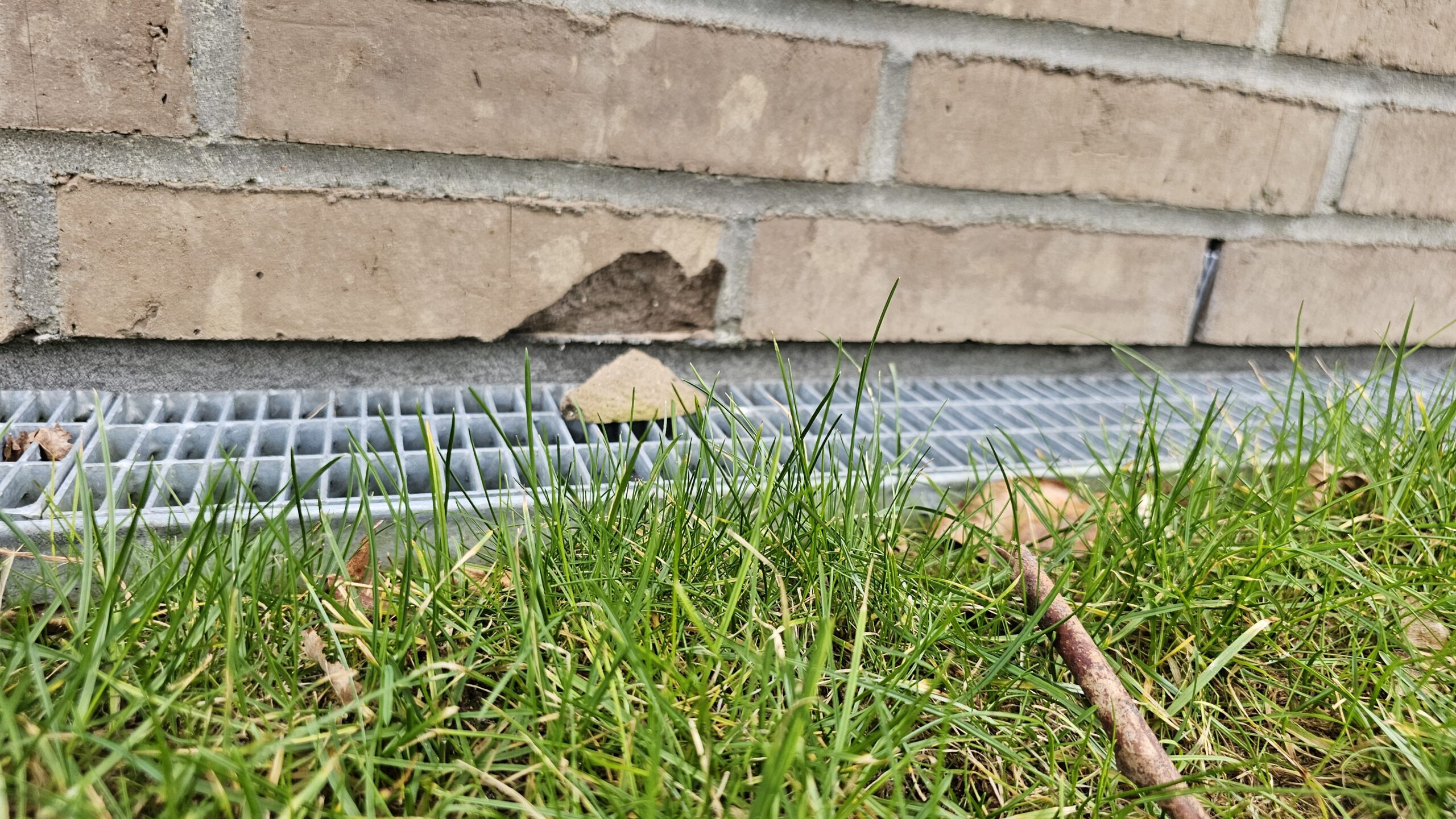 Afskalling af mursten - grundet forkert udført sokkelpuds